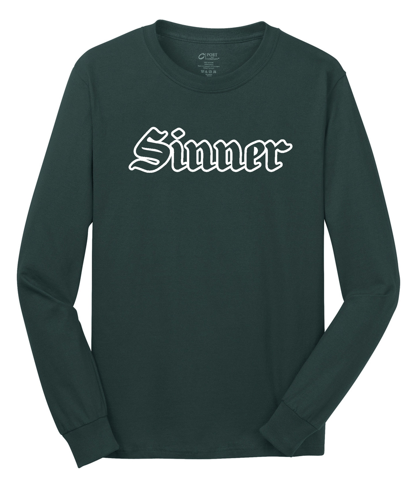 Sinner Long Sleeve Cotton Tee