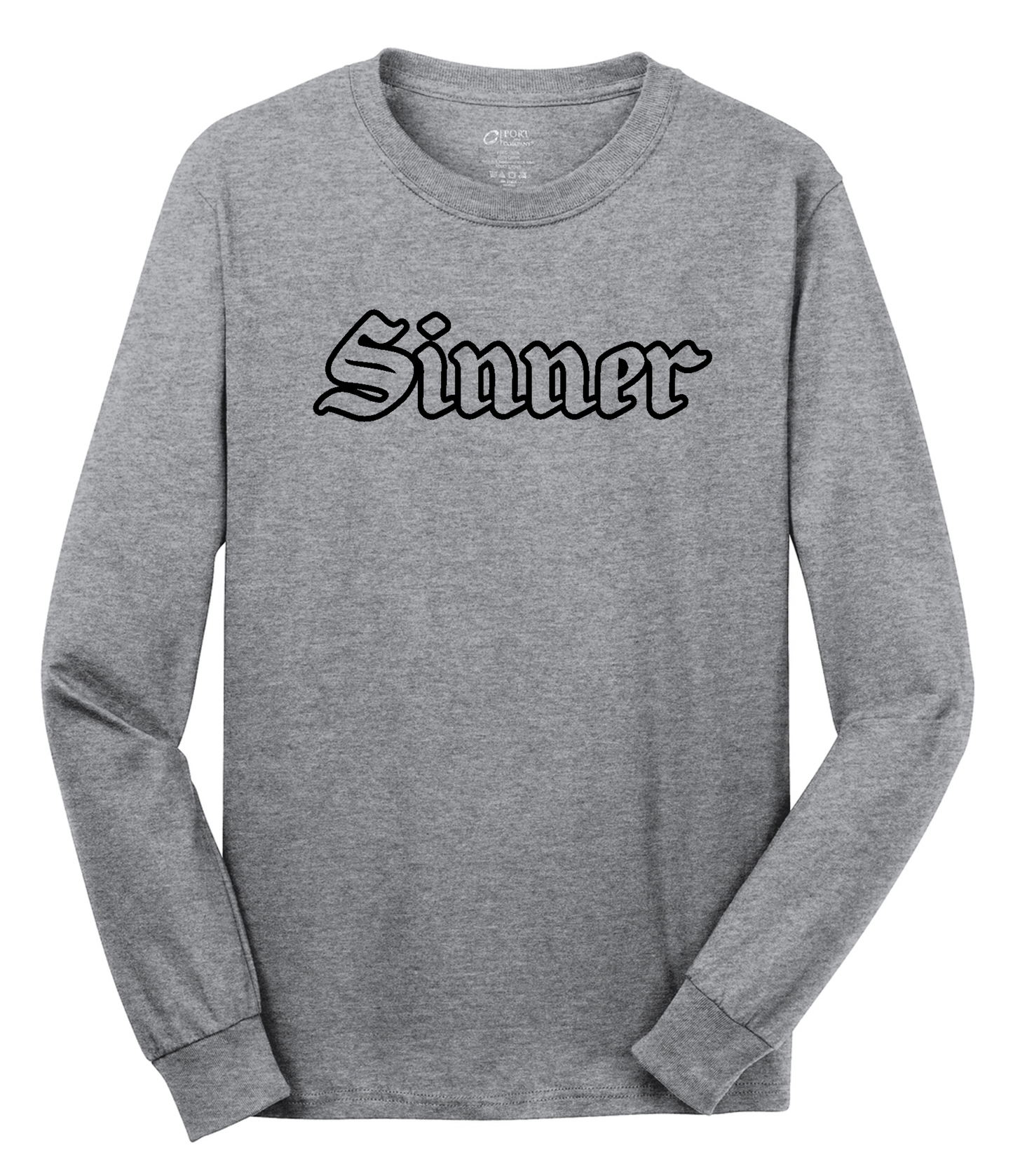 Sinner Long Sleeve Cotton Tee