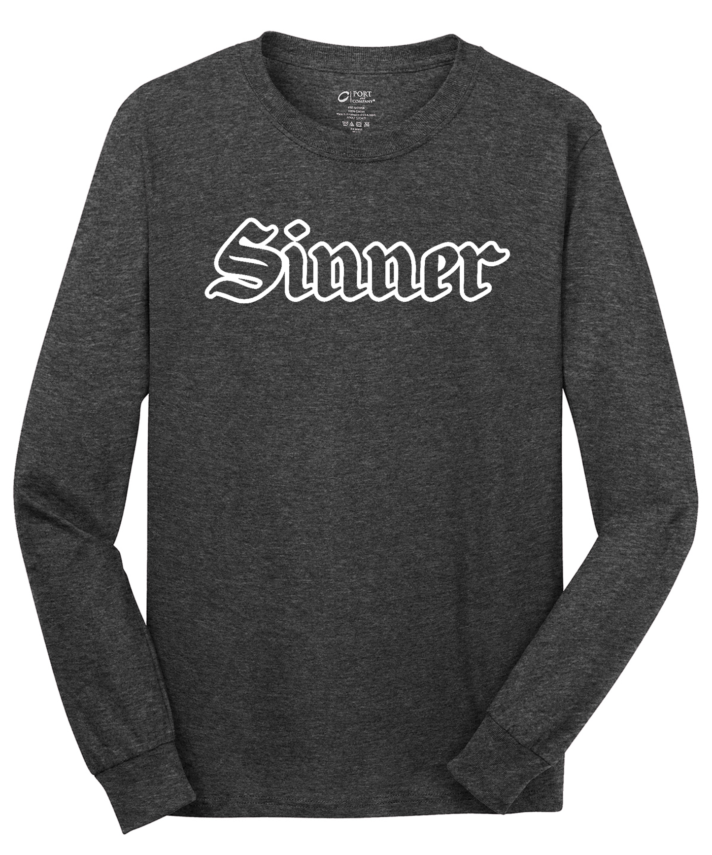 Sinner Long Sleeve Cotton Tee