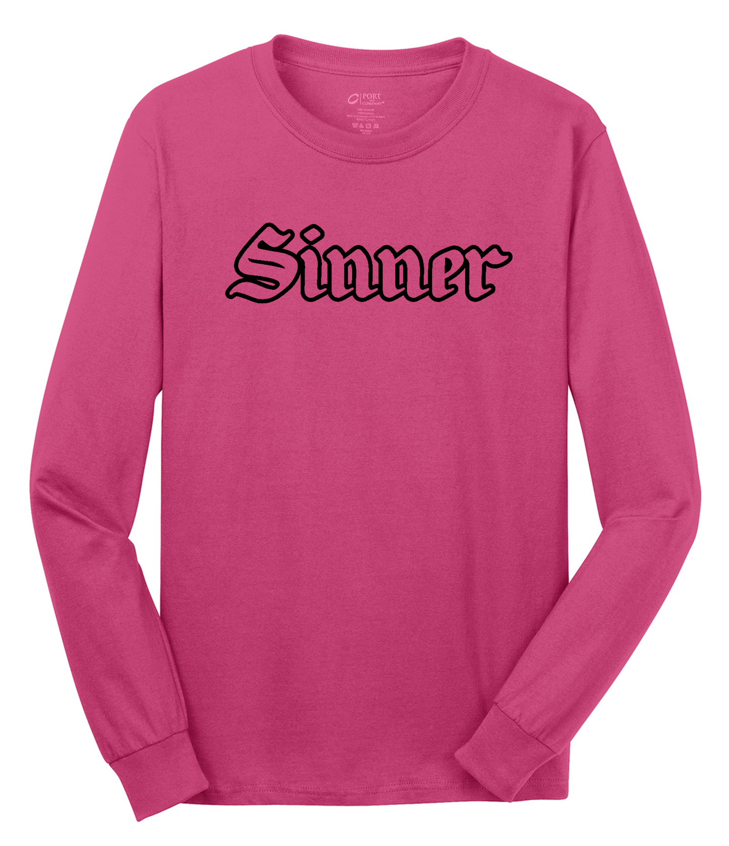 Sinner Long Sleeve Cotton Tee