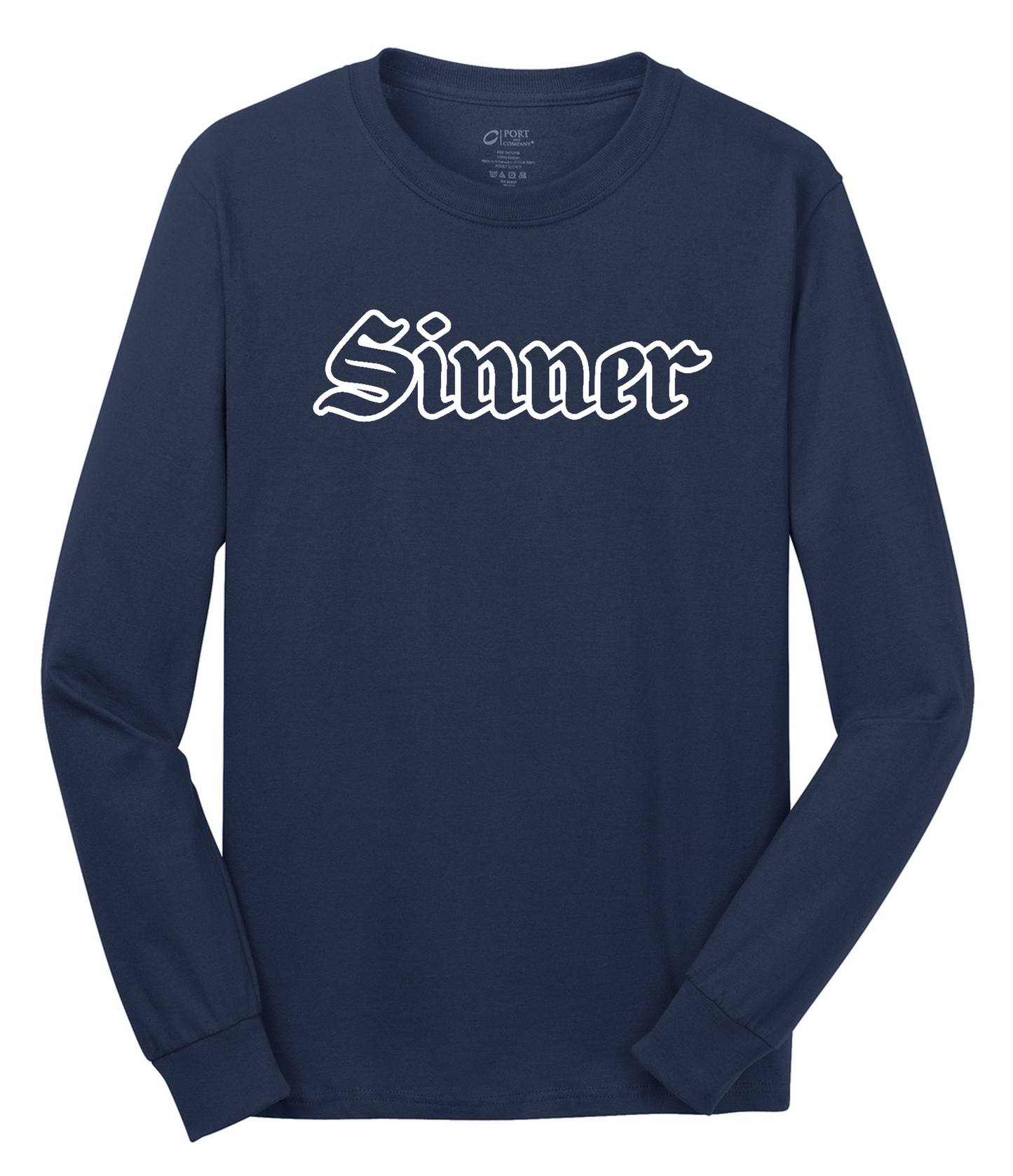 Sinner Long Sleeve Cotton Tee