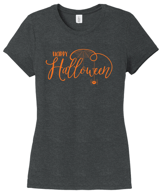 Happy Halloween Ladies Tri-Blend Ultra Soft Tee