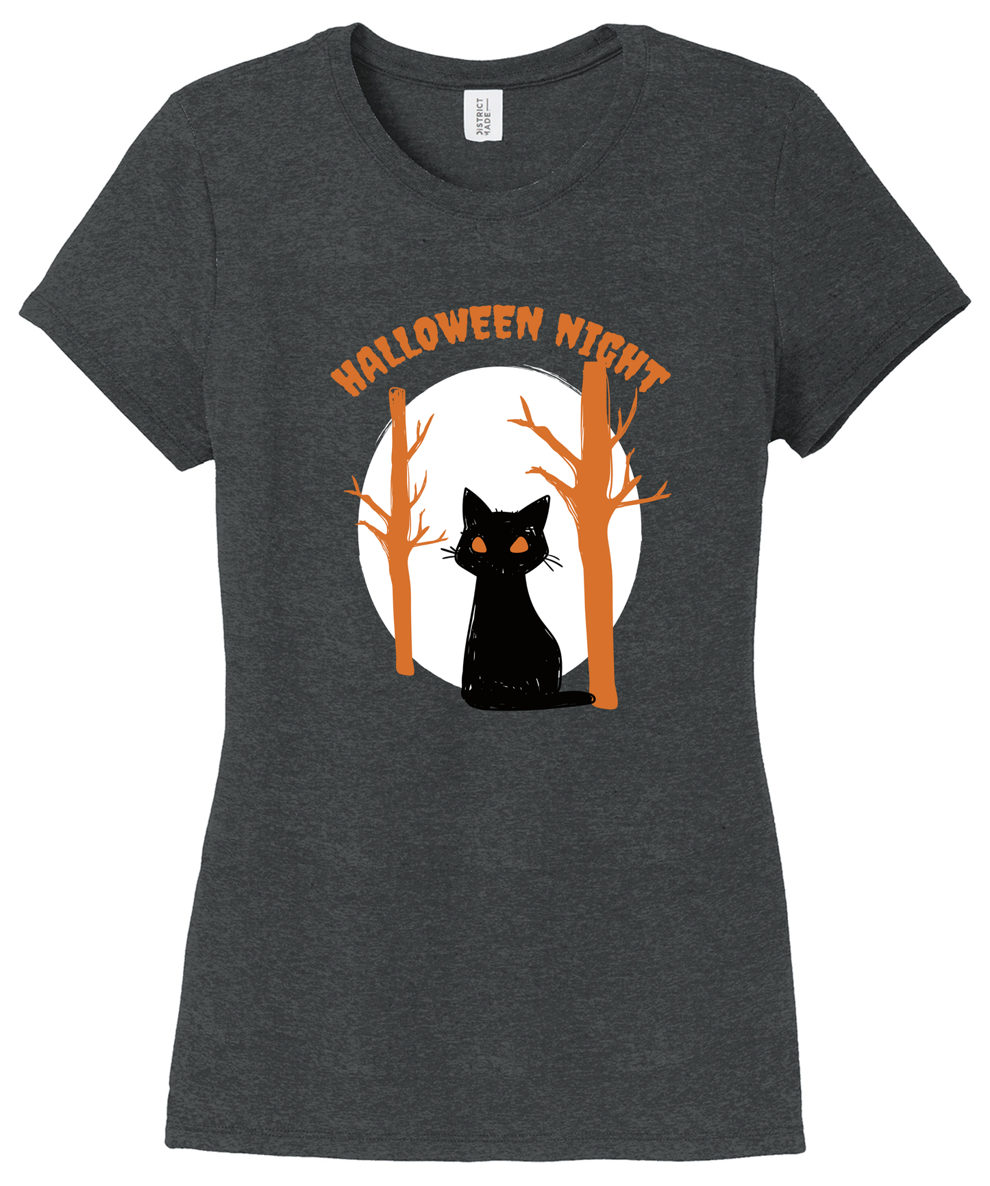 Halloween Night Ladies Tri-Blend Ultra Soft Tee