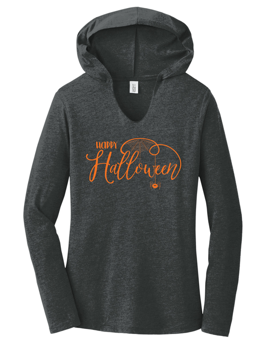 Happy Halloween Ladies Ultra Soft Tri-Blend Hoodie