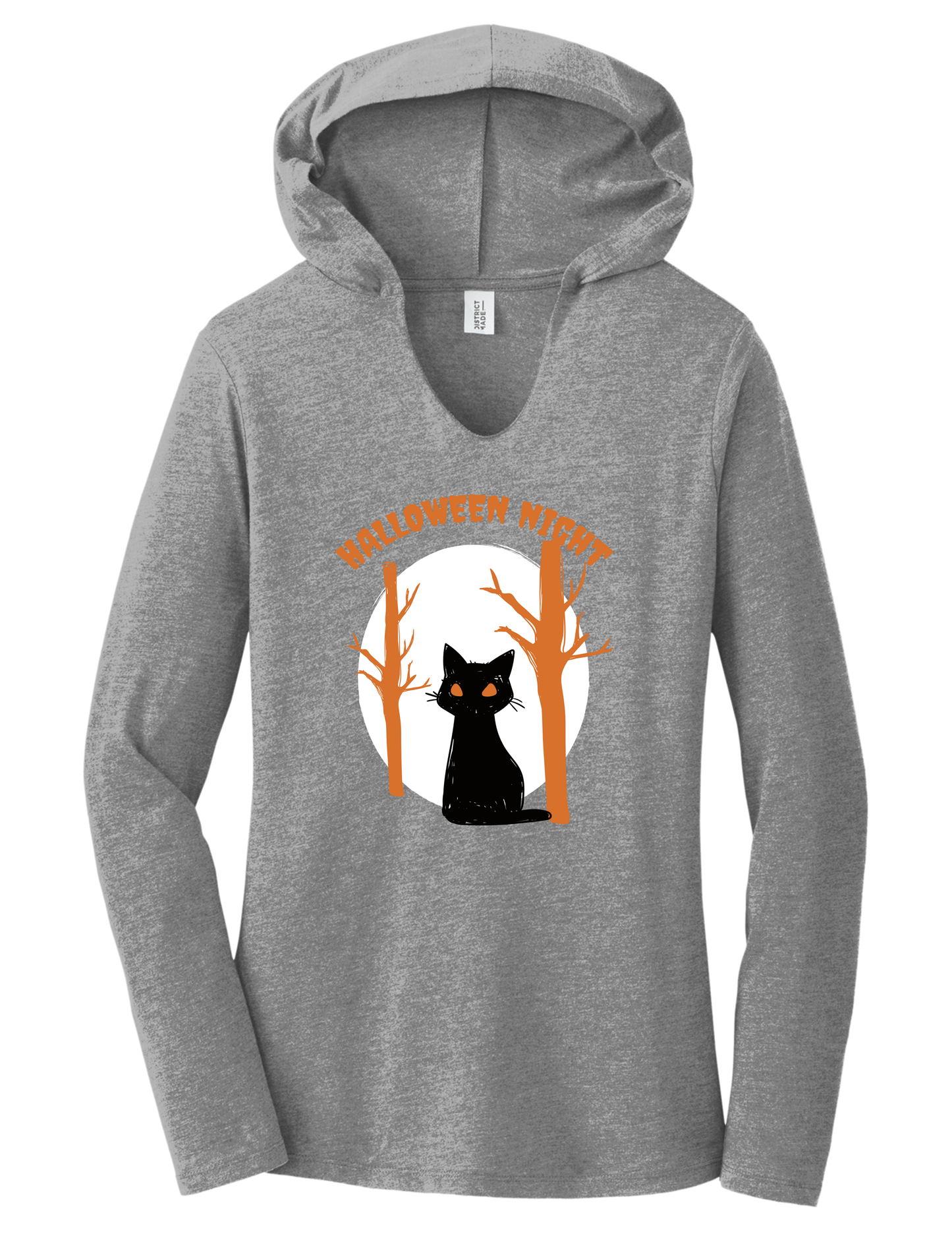 Halloween Night Ladies Ultra Soft Tri-Blend Hoodie