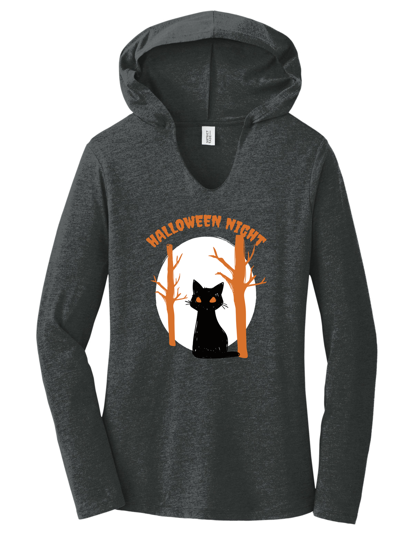 Halloween Night Ladies Ultra Soft Tri-Blend Hoodie