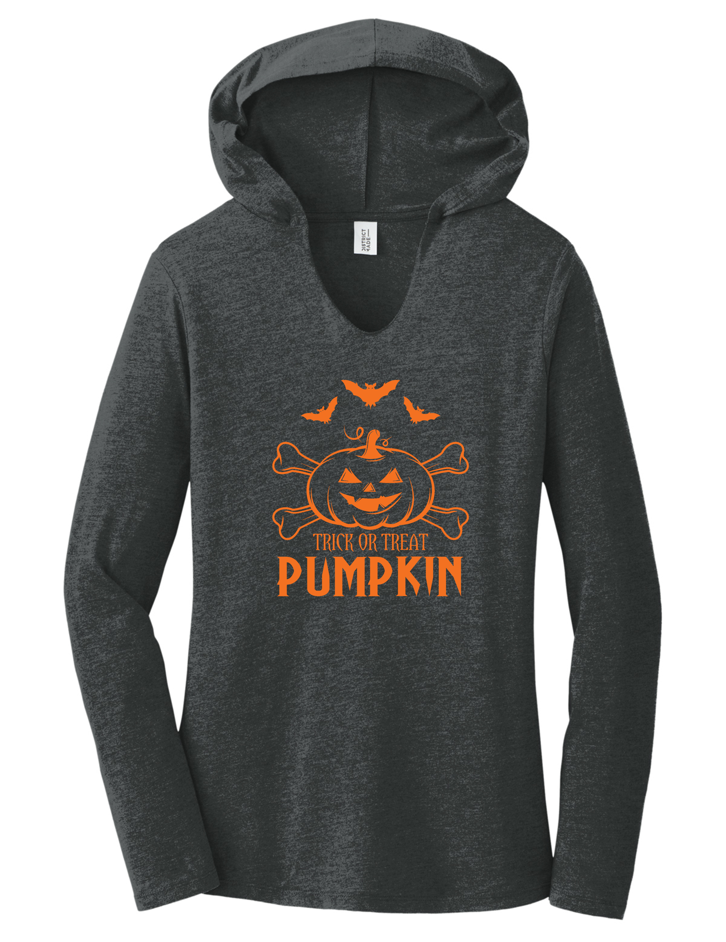 Pumpkin Ladies Ultra Soft Tri-Blend Hoodie