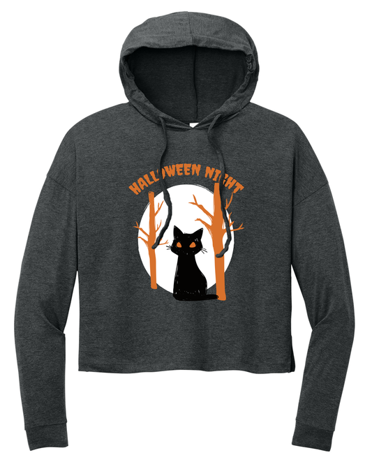 Halloween Night Ladies Ultra-Soft Tri-Blend Hoodie