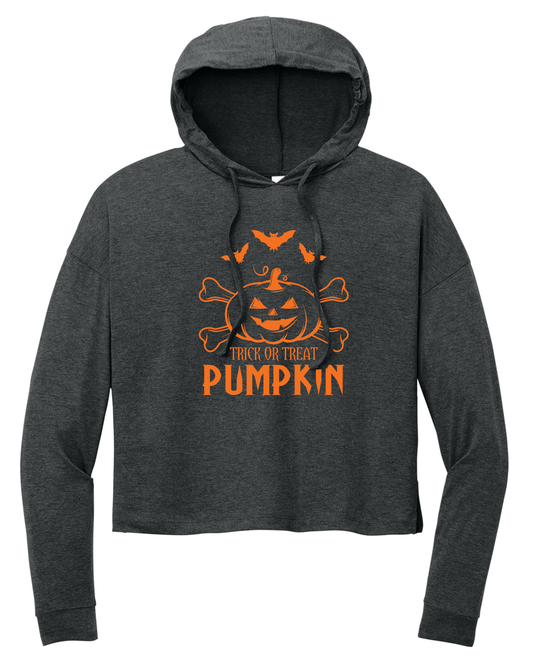 Pumpkin Ladies Ultra-Soft Tri-Blend Hoodie