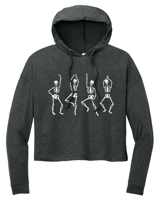 Dancing Skeletons Ladies Ultra-Soft Tri-Blend Hoodie