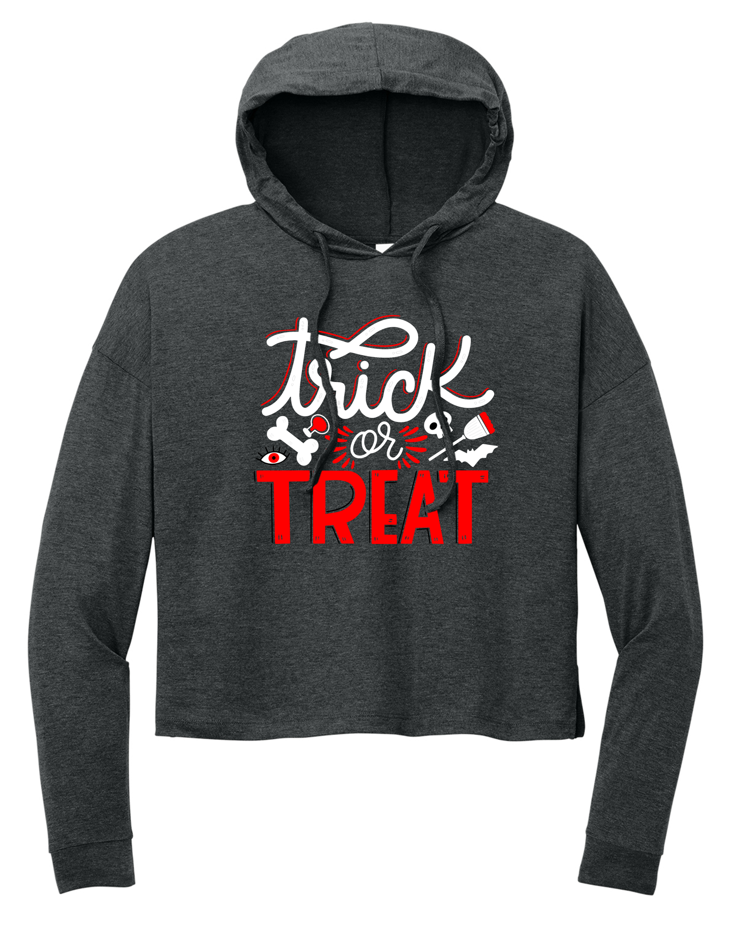 Trick or Treat Ladies Ultra-Soft Tri-Blend Hoodie