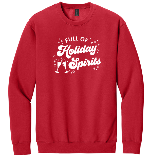 SoftStyle "Holiday Spirits" Crewneck Sweatshirt