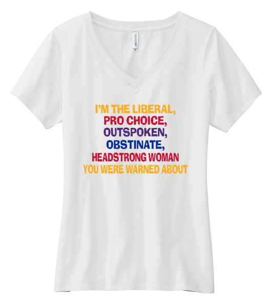 Ladies Madie in the USA "Liberal Woman" Tee