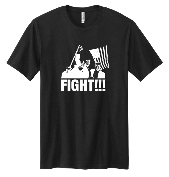 Made in the USA "Fight" Trump Tee