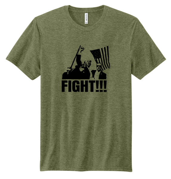 Made in the USA "Fight" Trump Tee