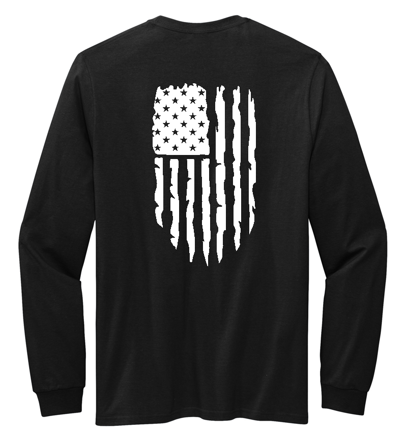 Made in the USA "USA FLAG" Long Sleeve Tee