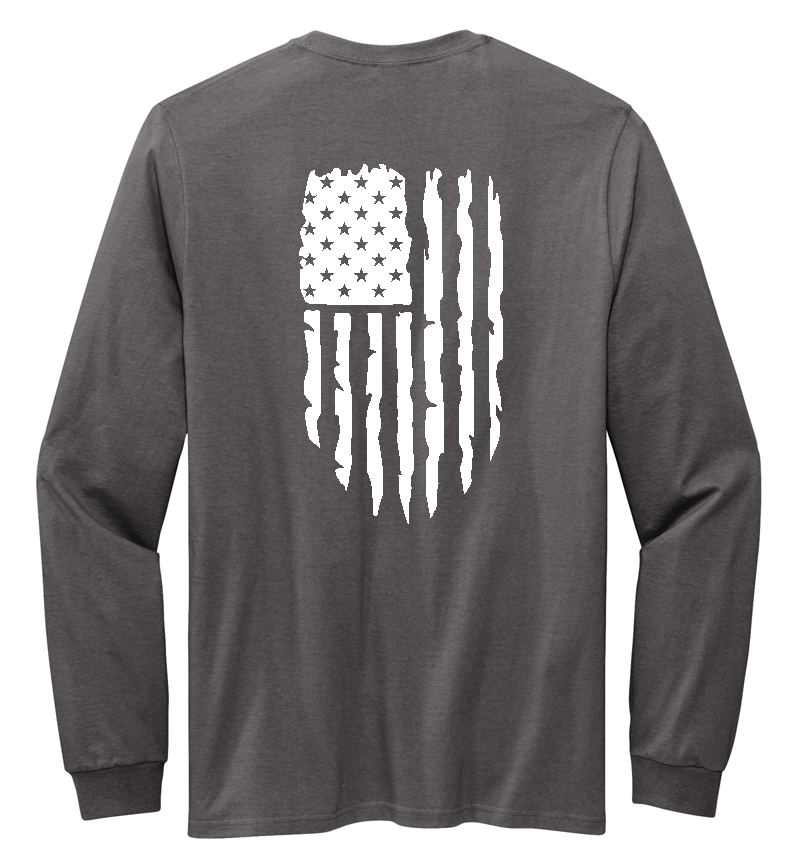 Made in the USA "USA FLAG" Long Sleeve Tee