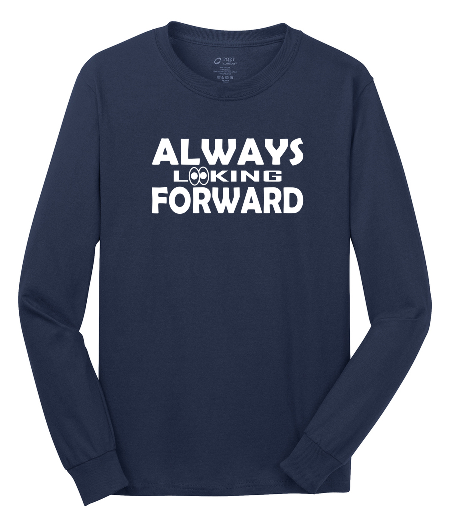 Always Looking Forward Long Sleeve Cotton Tee