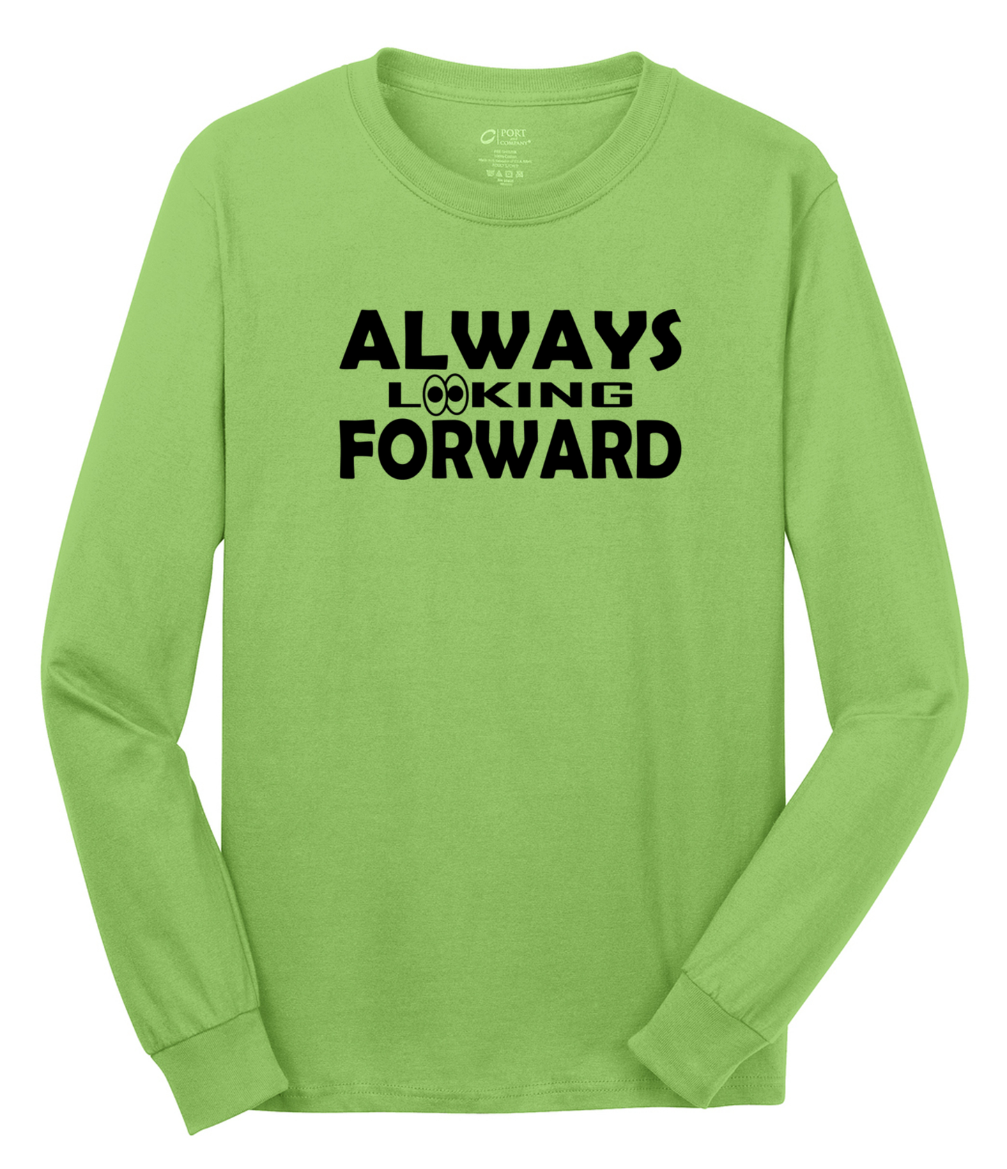 Always Looking Forward Long Sleeve Cotton Tee