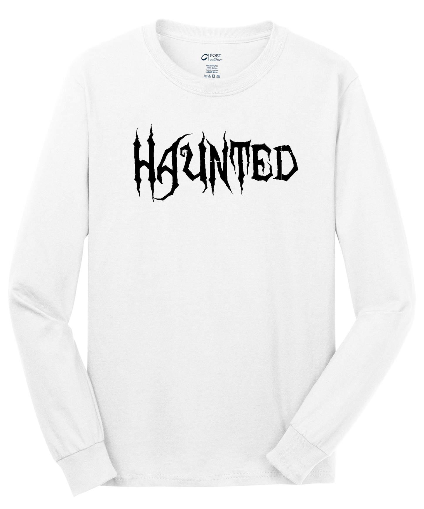 Haunted Long Sleeve Cotton Tee