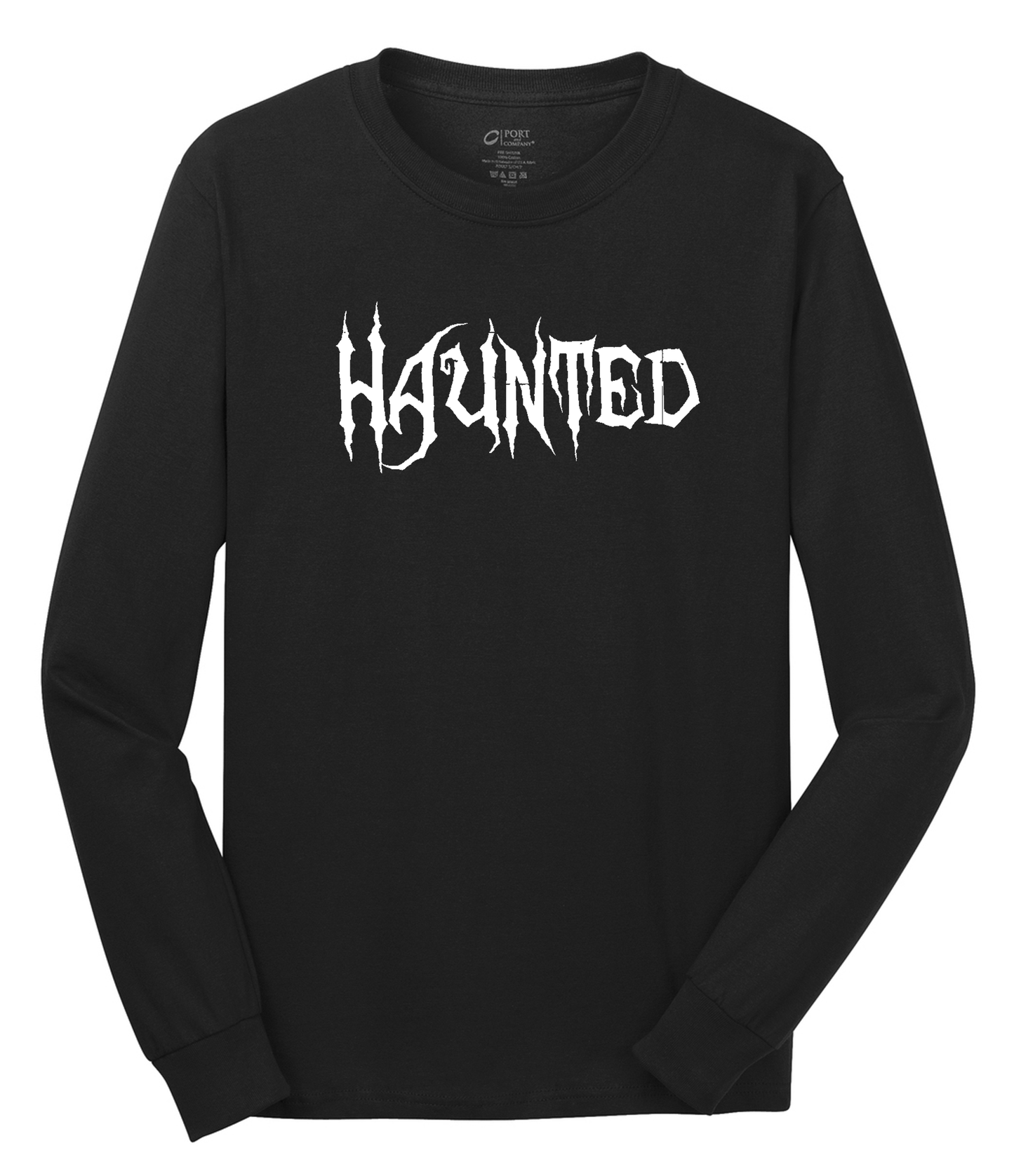 Haunted Long Sleeve Cotton Tee