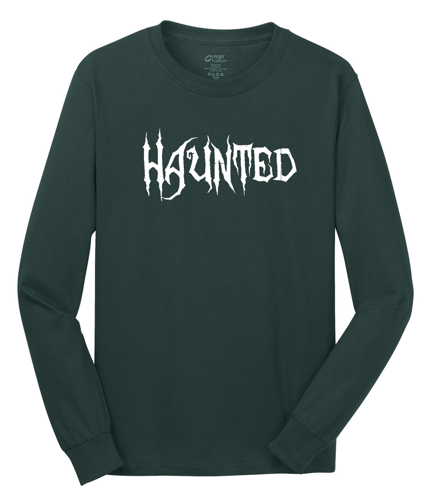 Haunted Long Sleeve Cotton Tee