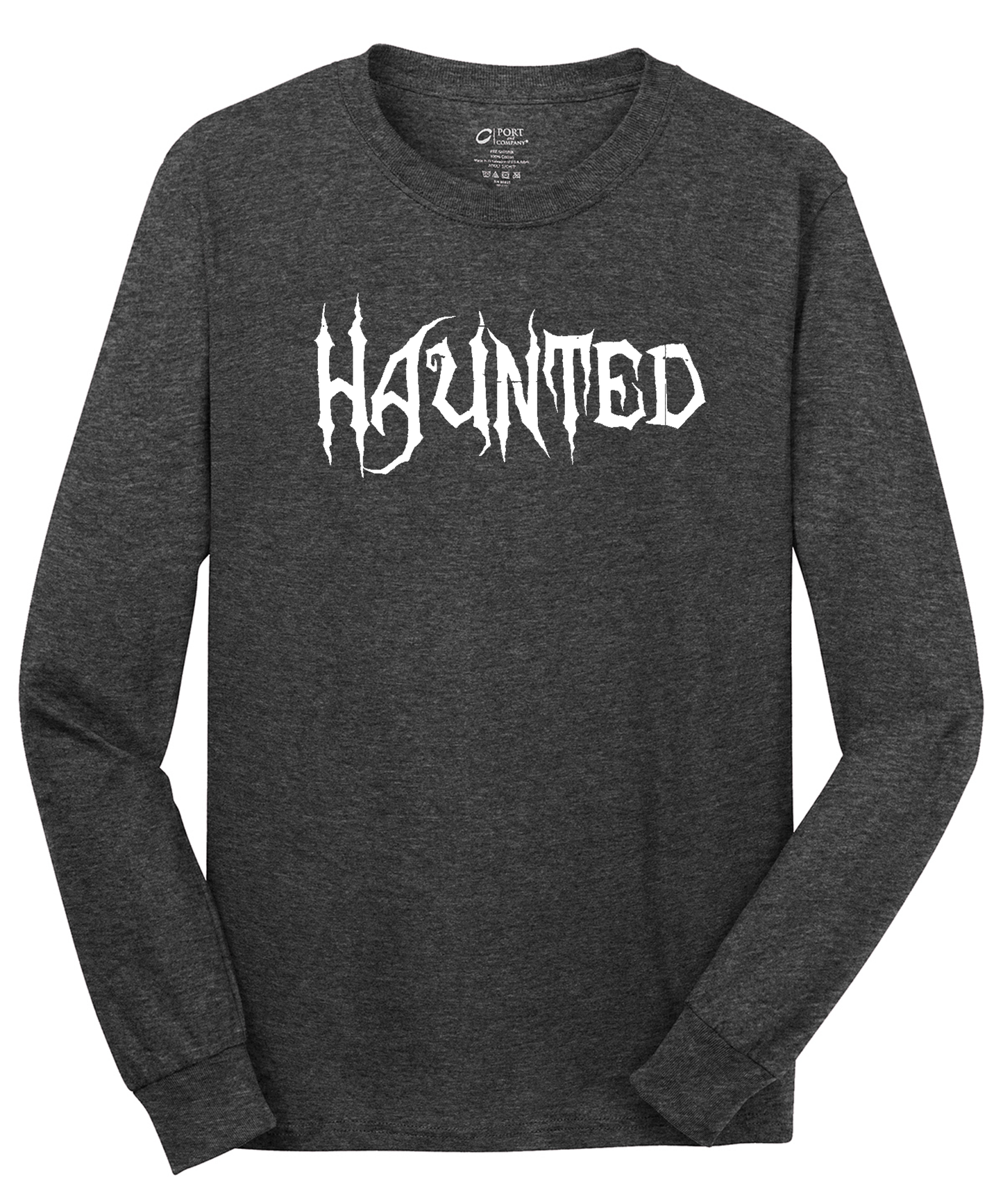 Haunted Long Sleeve Cotton Tee