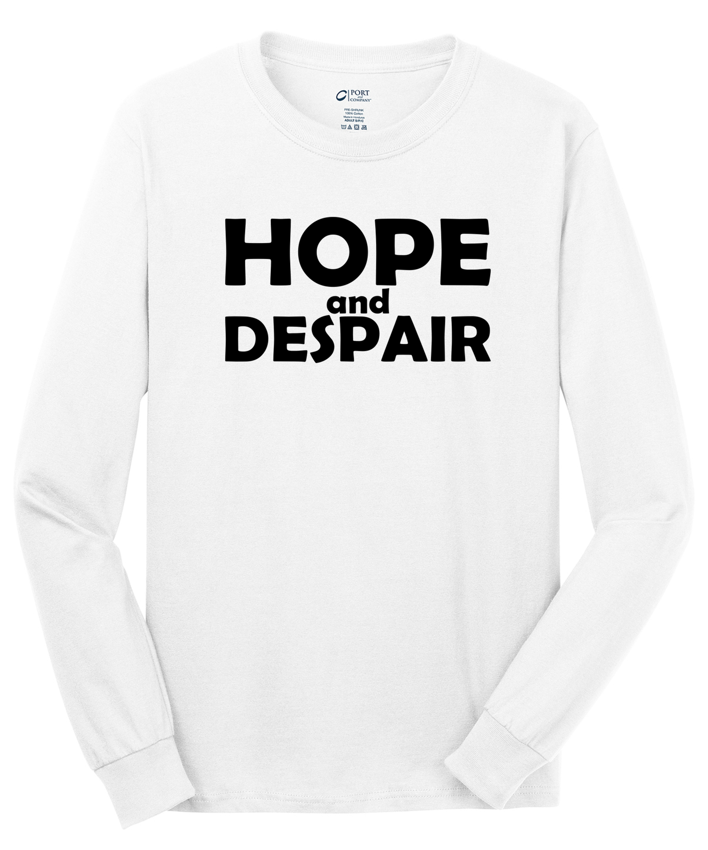 Hope & Despair Long Sleeve Cotton Tee