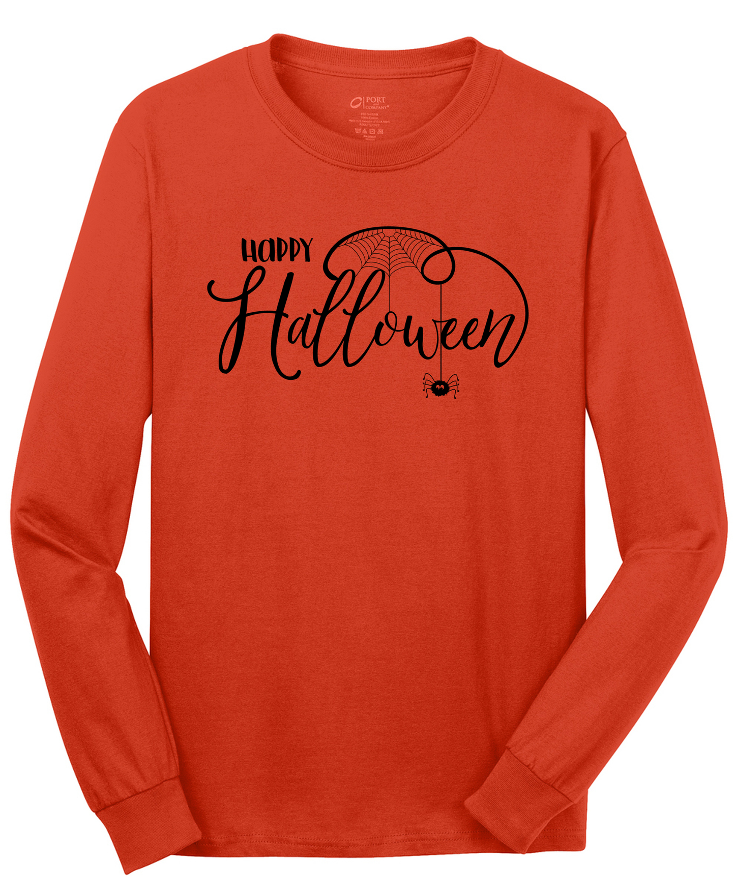 Happy Halloween Long Sleeve Cotton Tee