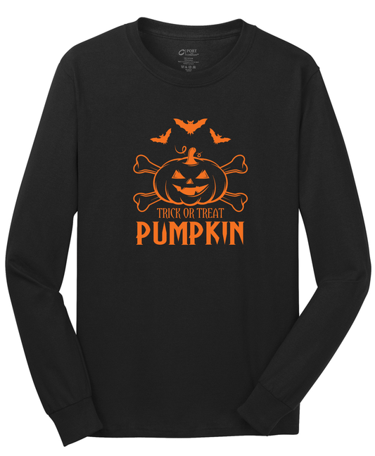 Pumpkin Long Sleeve Cotton Tee