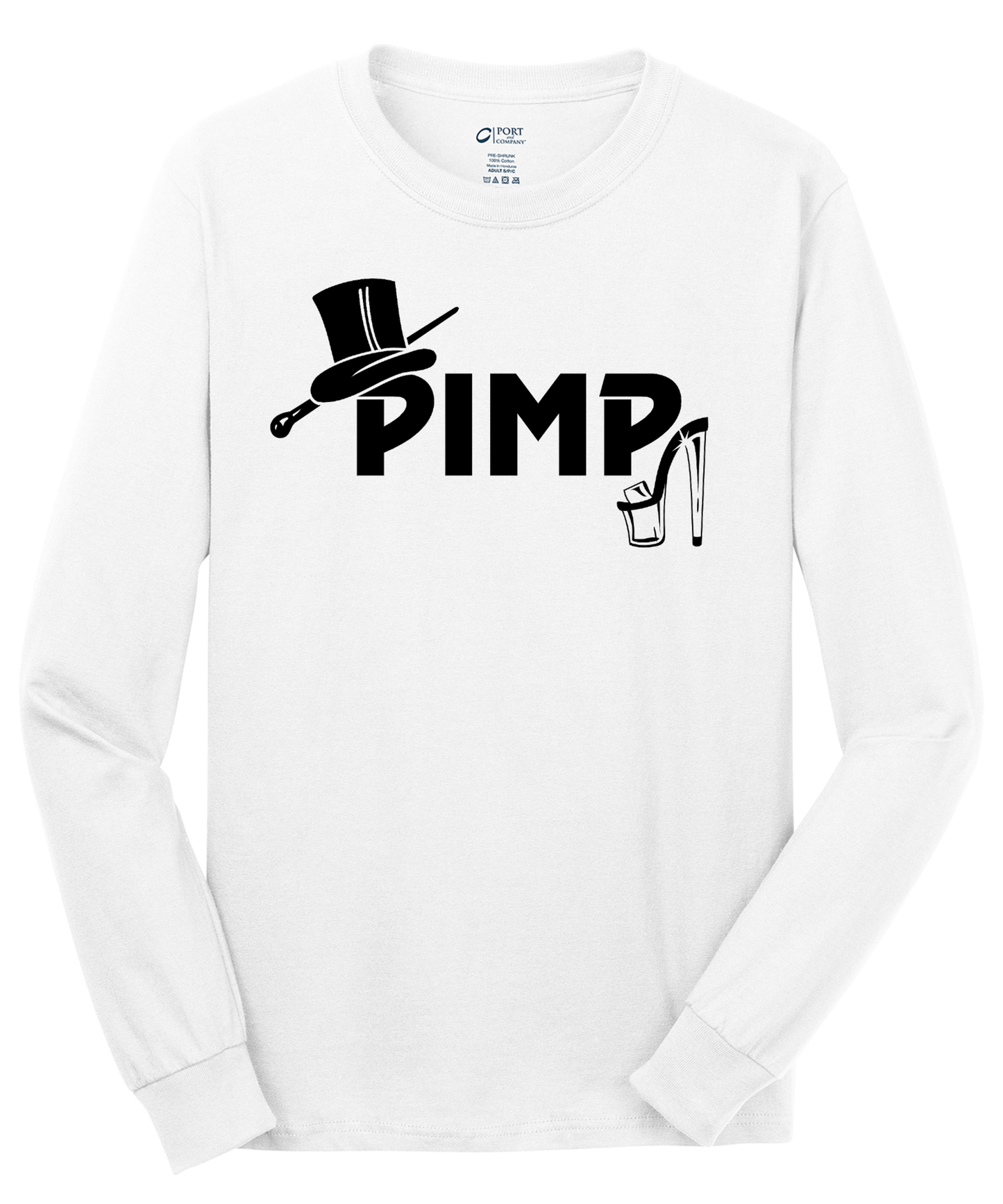 Pimp Long Sleeve Cotton Tee