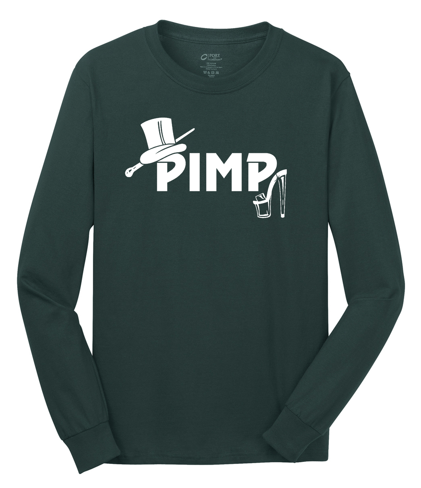 Pimp Long Sleeve Cotton Tee