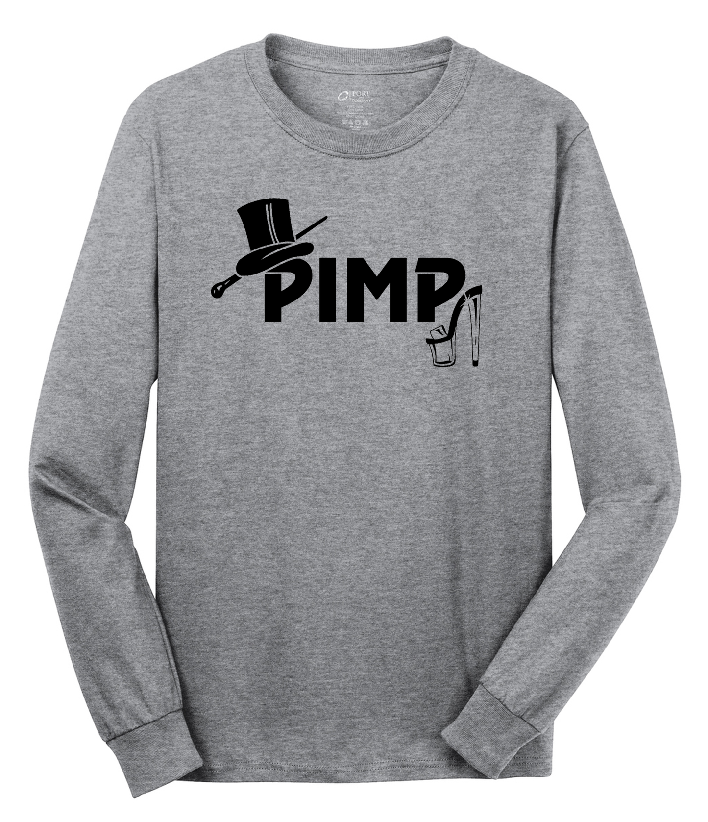 Pimp Long Sleeve Cotton Tee