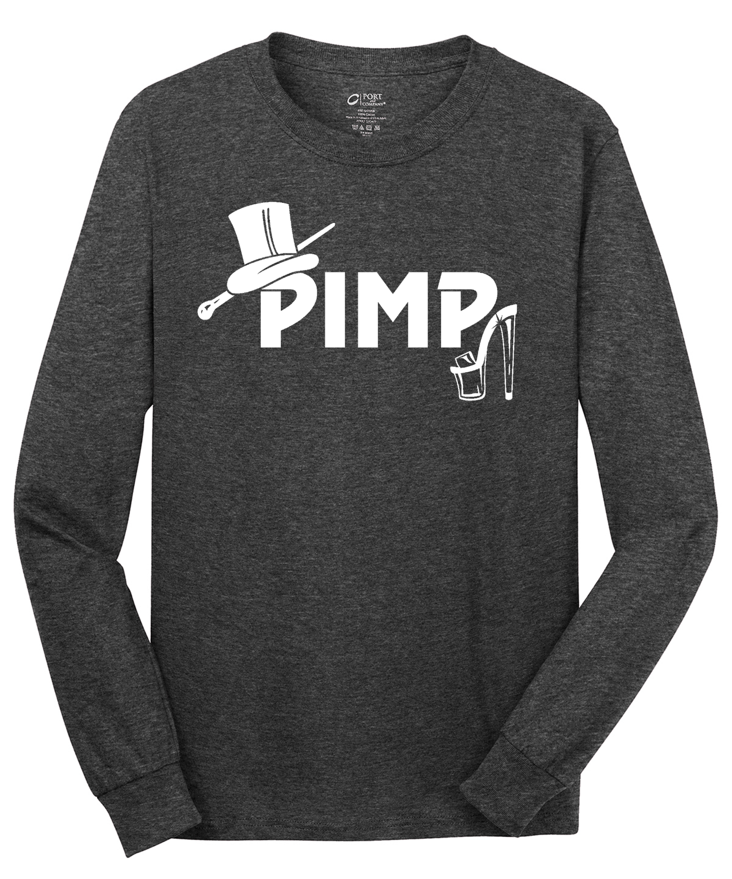 Pimp Long Sleeve Cotton Tee