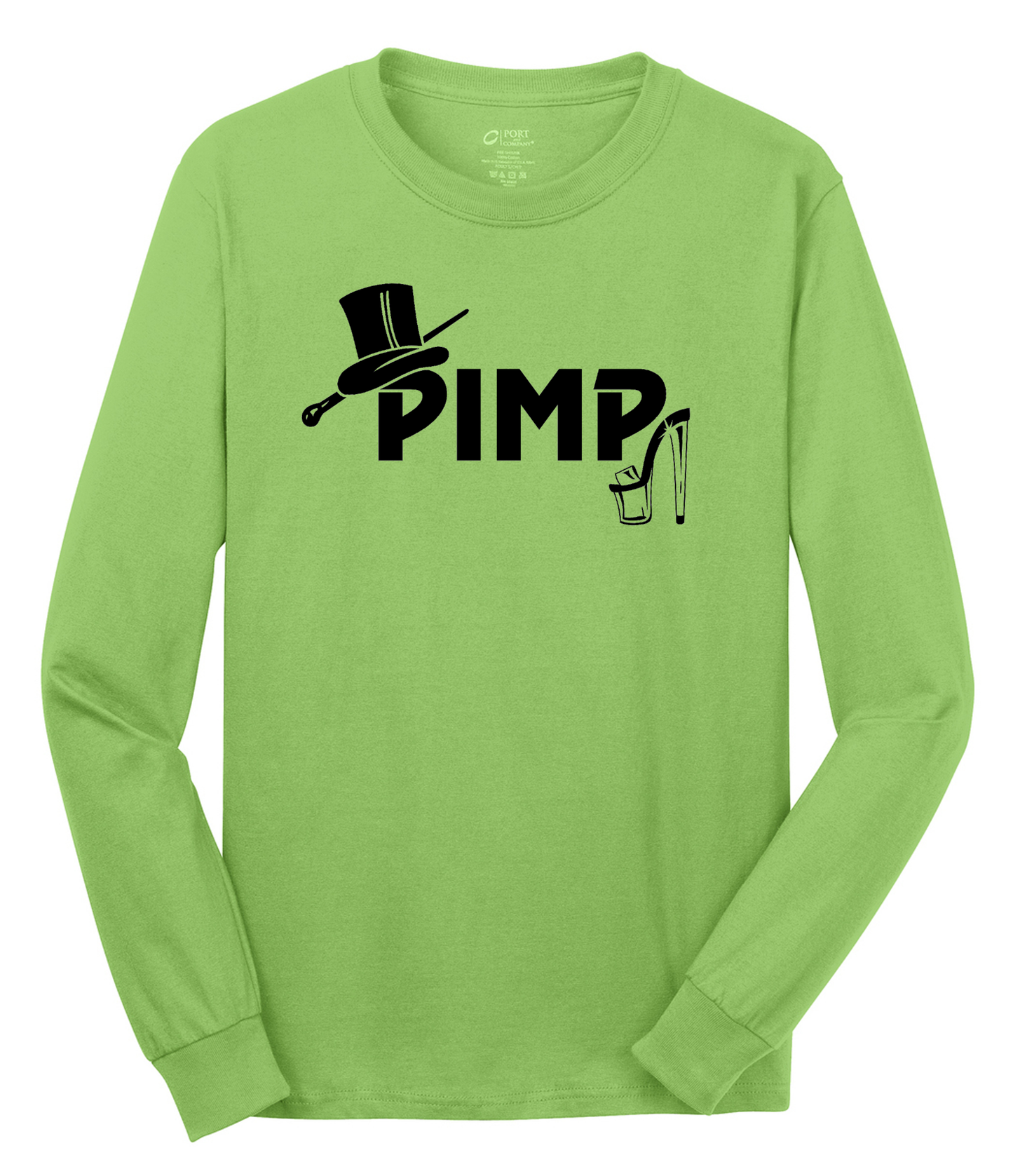 Pimp Long Sleeve Cotton Tee