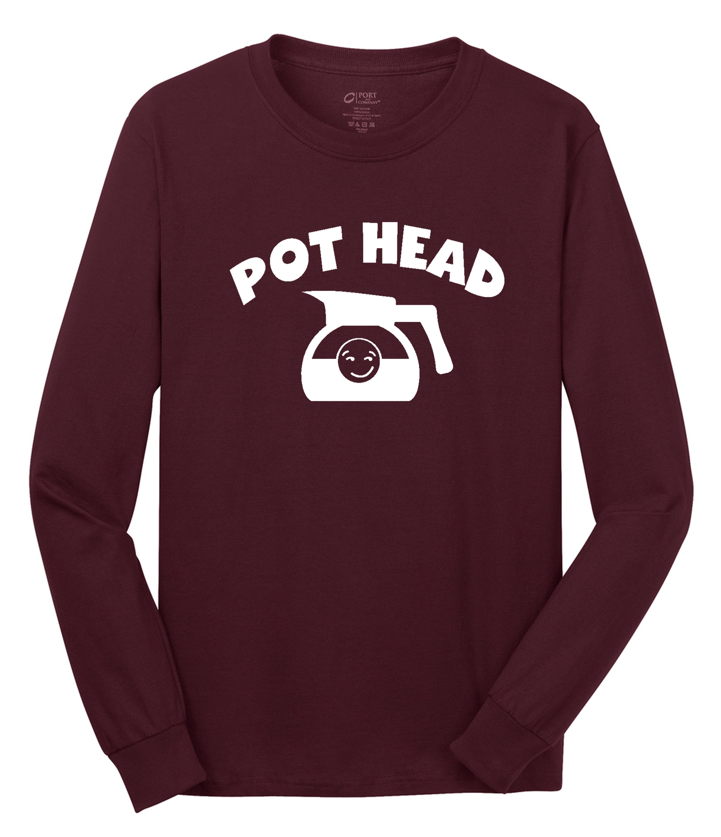 Pot Head Long Sleeve Cotton Tee