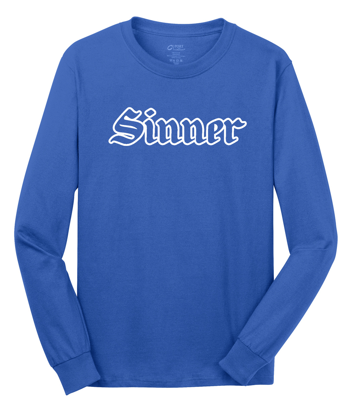 Sinner Long Sleeve Cotton Tee