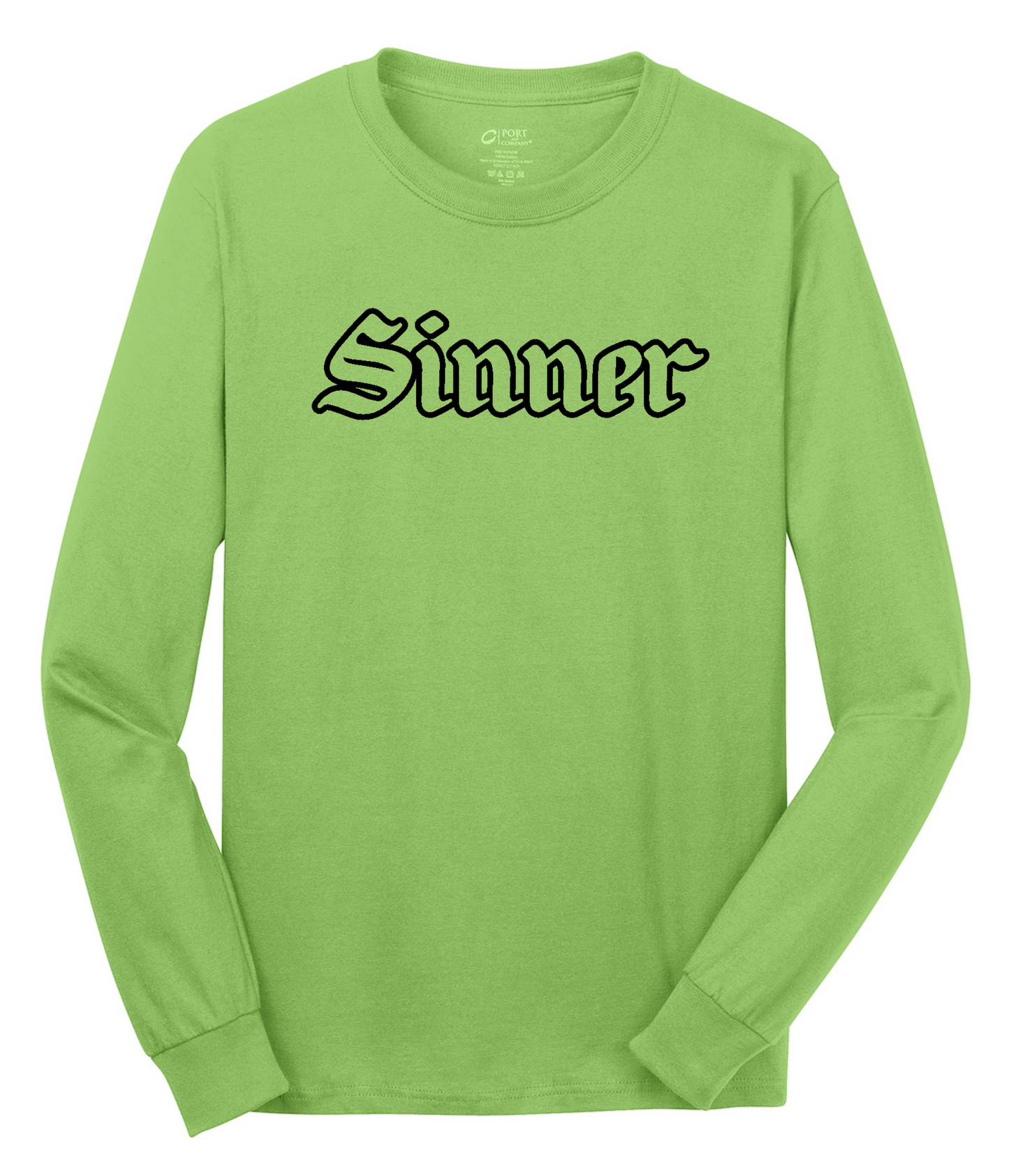 Sinner Long Sleeve Cotton Tee