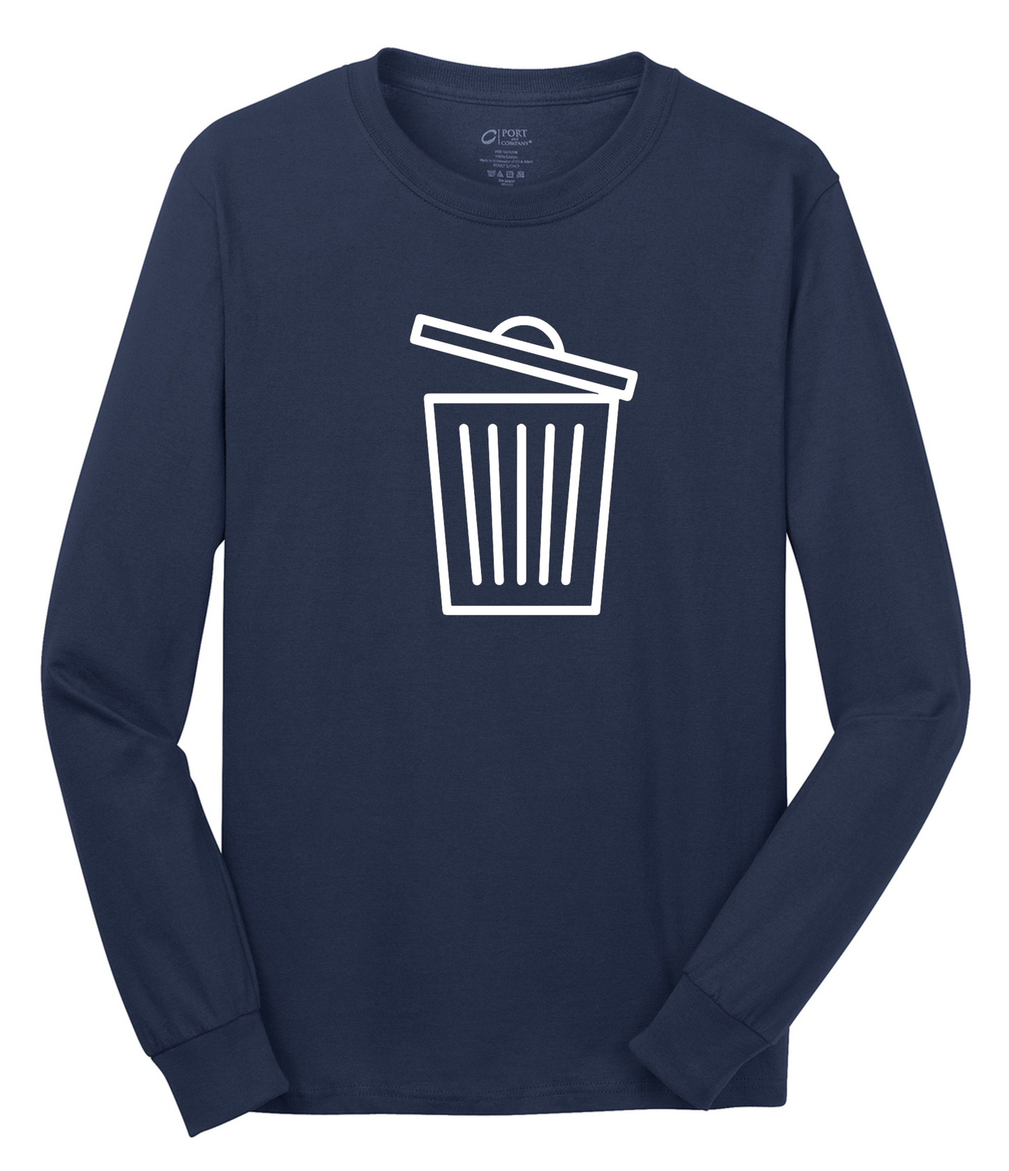 White Trash Long Sleeve Cotton Tee